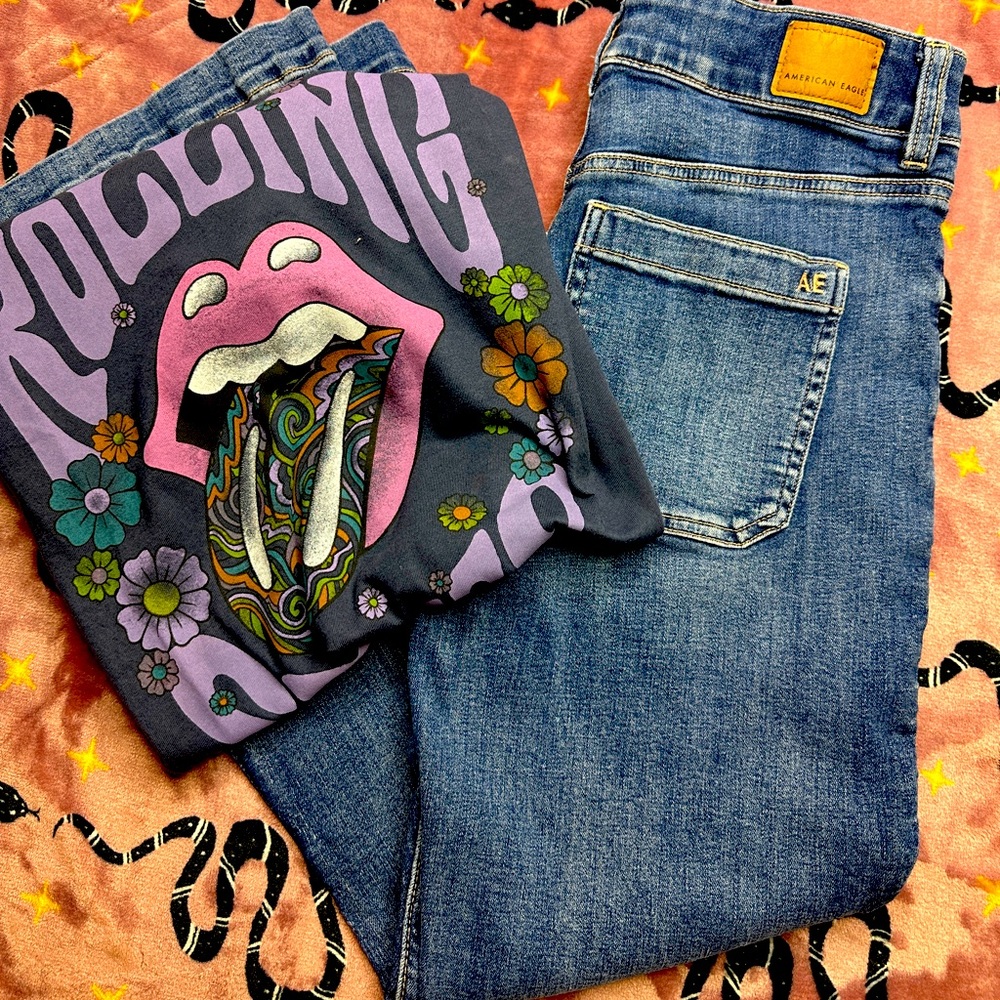 American Eagle Super Hi-Rise Flare